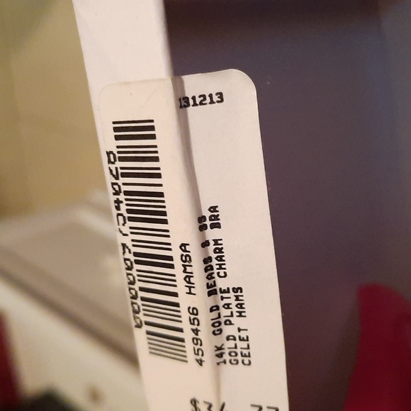 14k gold Hamsa bracelet 🎁 💝 boxed red cord satin pouch TSC Sandar Designs - Picture 2 of 3